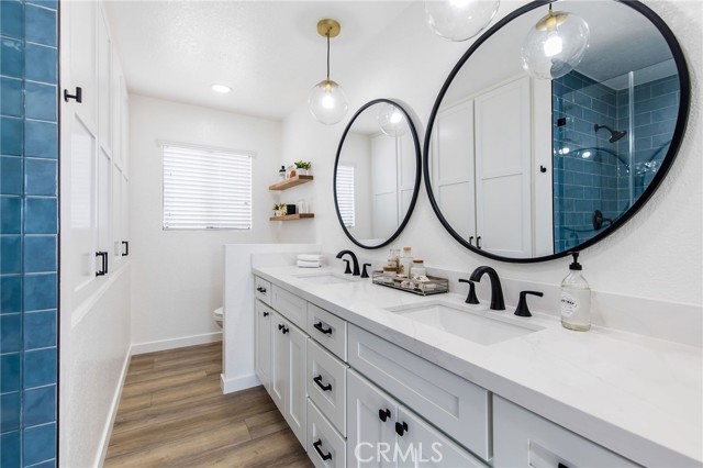 Master bathroom with tons of storage.