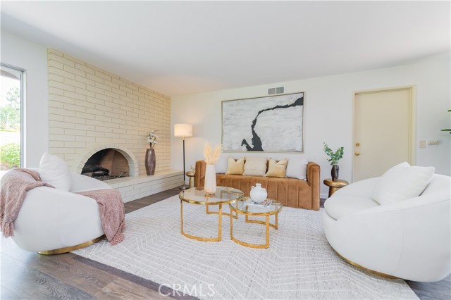 Fireplace in family room
