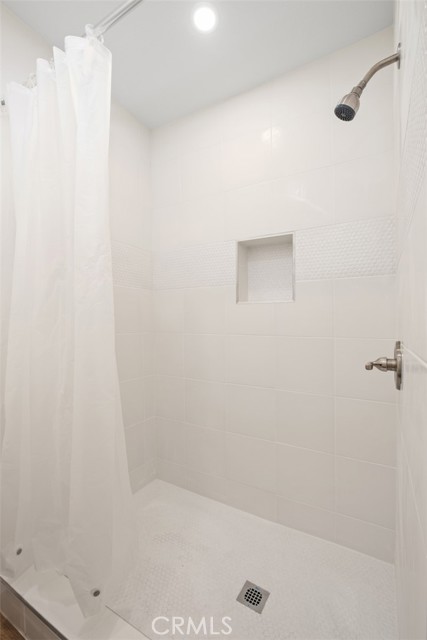 Large shower in secondary bathroom