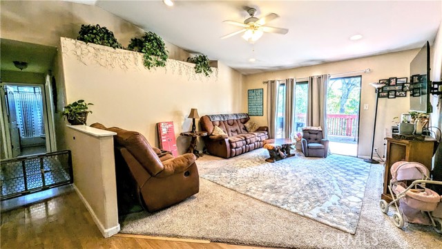 Open Floorplan for the livingroom and office, 3 sets of sliders opening to the expansive deck