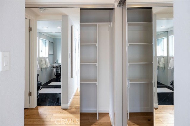 Mirrored Closets in the hall