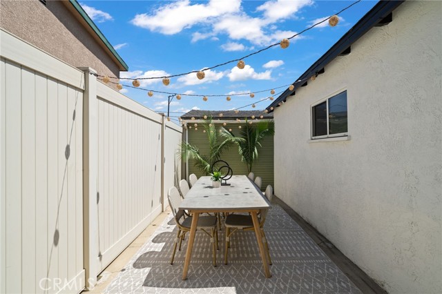 Outdoor dining area