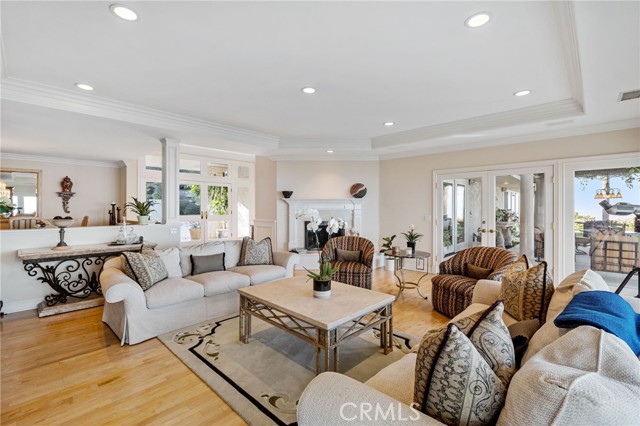 Living Room with Entry View