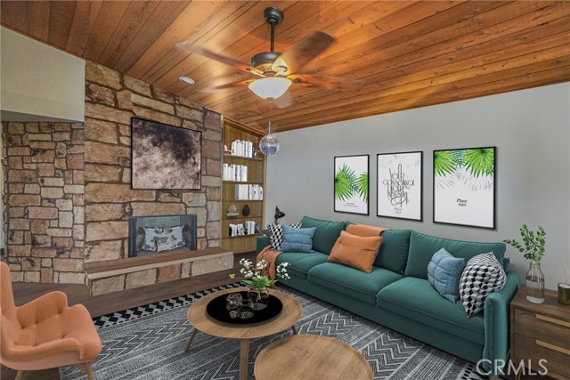 Room has been digitally staged