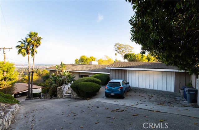 Overlooking property from private road