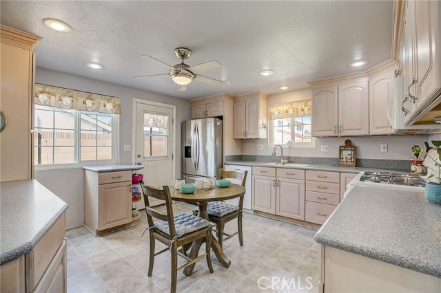 Bright and airy kitchen.