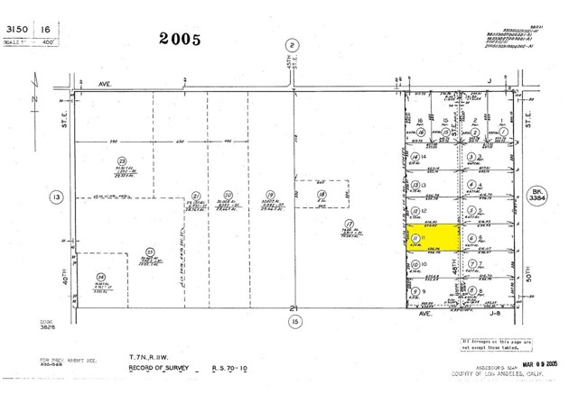 0 Avenue J6 / 48th St E, Lancaster, California 93535, ,Land,For Sale,0 Avenue J6 / 48th St E,CRSR23199302