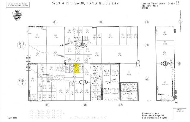 Detail Gallery Image 7 of 7 For 5 Acres Colby St, Lucerne Valley,  CA 92356 - – Beds | – Baths