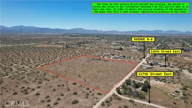 Detail Gallery Image 8 of 10 For 0 Corner of Avenue R-8 and 116th Street East, Littlerock,  CA 93543 - – Beds | – Baths