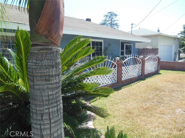 Front yard of main house