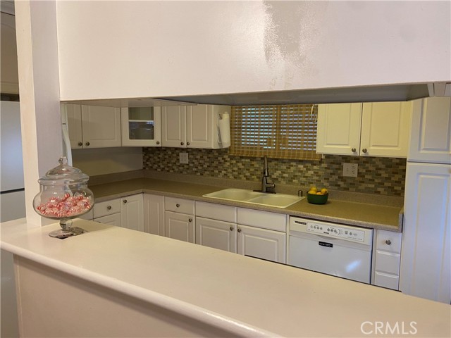 Front unit kitchen from dining area.