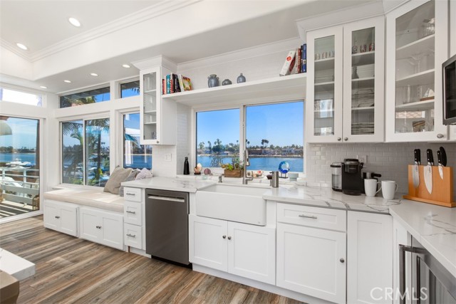 Kitchen with view