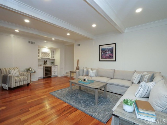 Family Room with Wet Bar