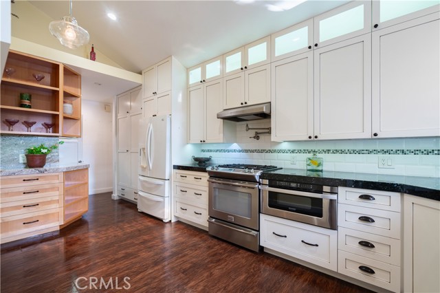 Kitchen with ample storage space