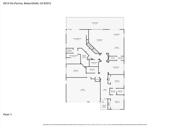 Detail Gallery Image 53 of 53 For 9313 via Parma, Bakersfield,  CA 93312 - 4 Beds | 3 Baths