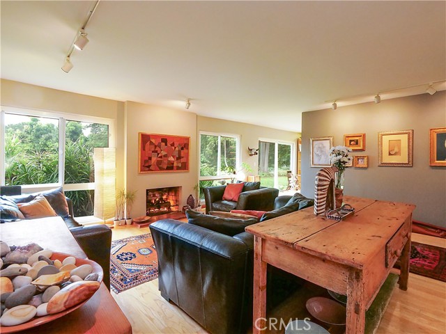 Warm and inviting with wood floors throughout