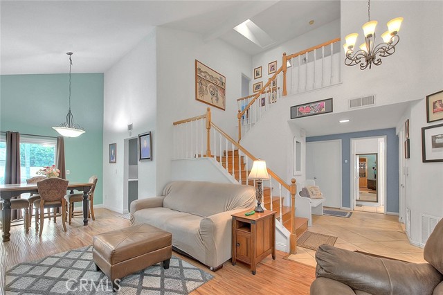 Staircase viewed from the Living room