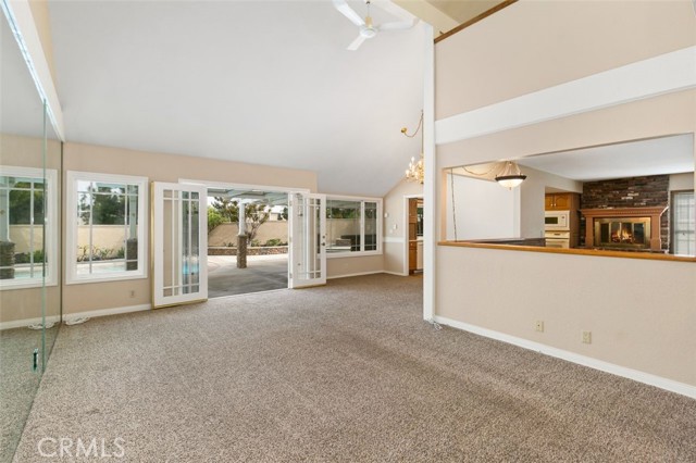 Large Living room with Views of the Sparkling Pool!