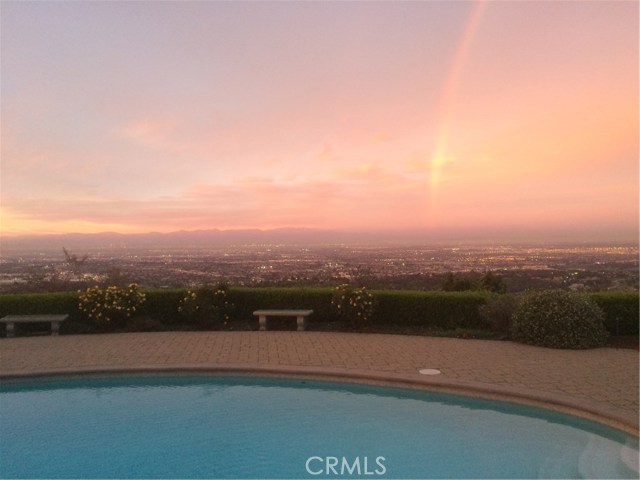 While the end of the rainbow might touch down in L.A., this view from the backyard is stunning!