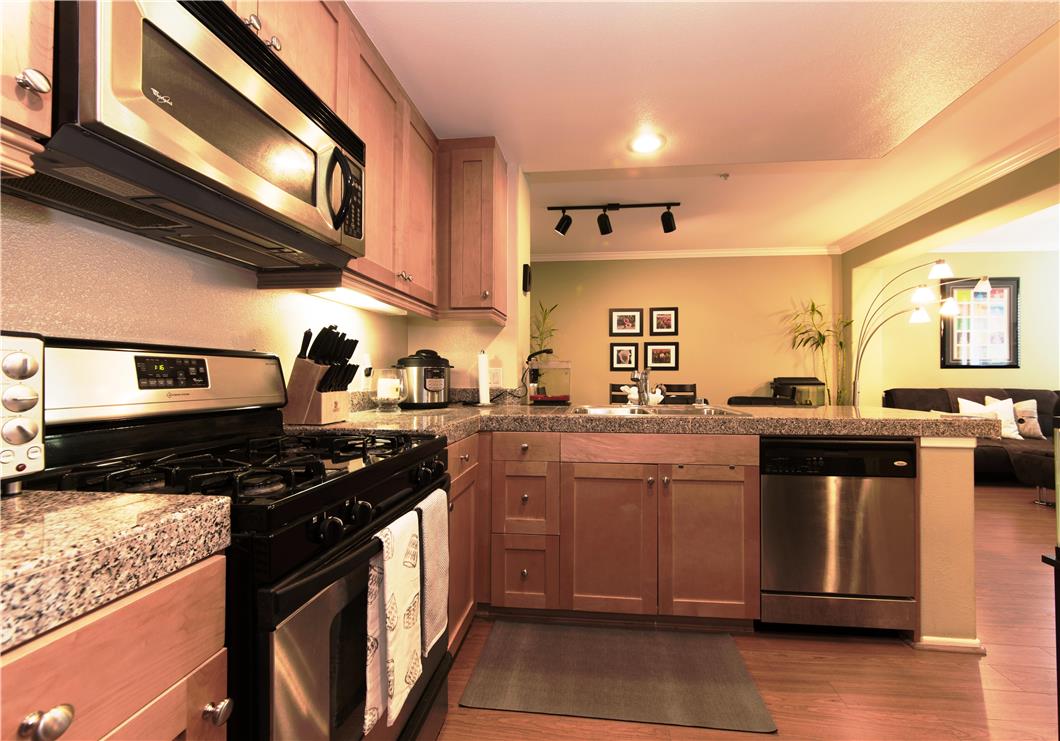 Granite Counters & Stainless steel matching appliances