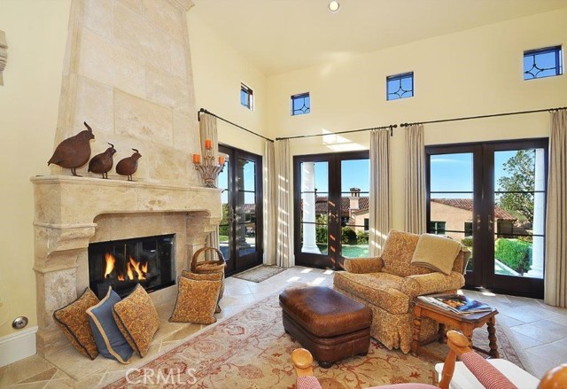 Living area in the full guest house