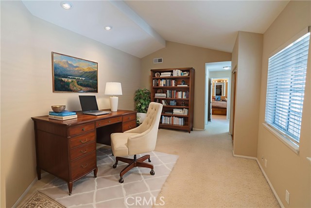 Virtually staged Home Office