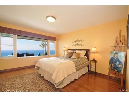 Bedroom with ocean view