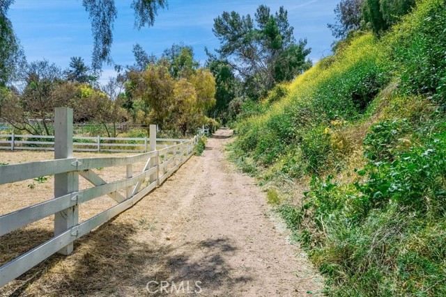 horse trail access from rear