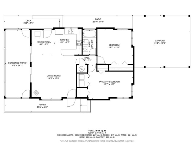Detail Gallery Image 2 of 23 For 16609 Greenridge Rd, Hidden Valley Lake,  CA 95467 - 2 Beds | 1 Baths
