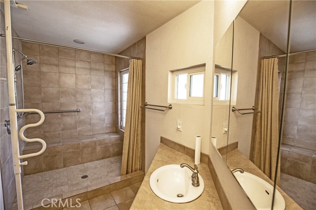 Remodeled accessible primary bathroom