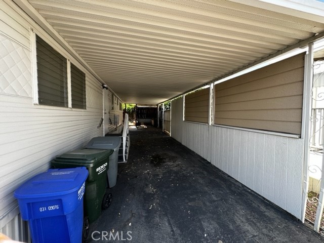 Covered double long carport
