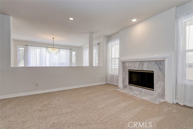 Just off the foyer is the formal living room