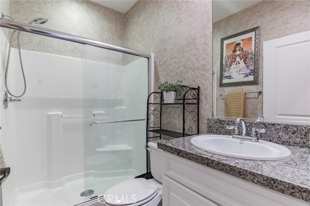 Main level bathroom with shower