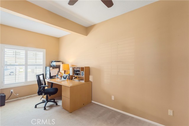 Downstairs Bedroom/Office with a Closet