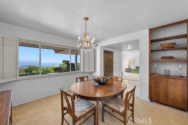 Dining room with views.