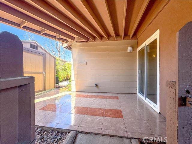 Large patio off of the master bedroom