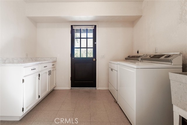 Laundry in Garage