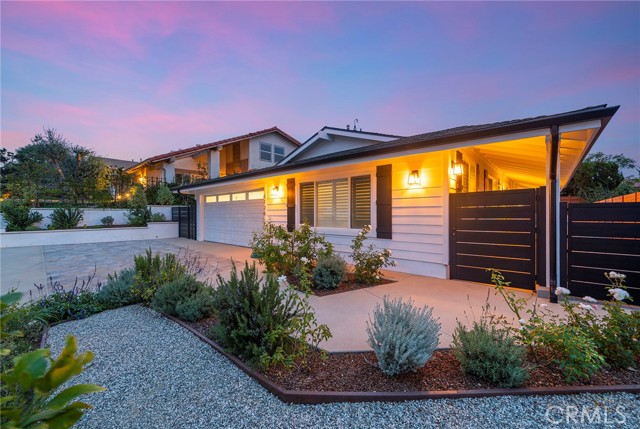 Dramatic lighting that surrounds this property located on a cul du sac
