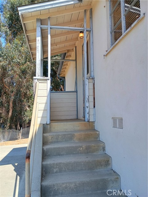 back door porch and stairs