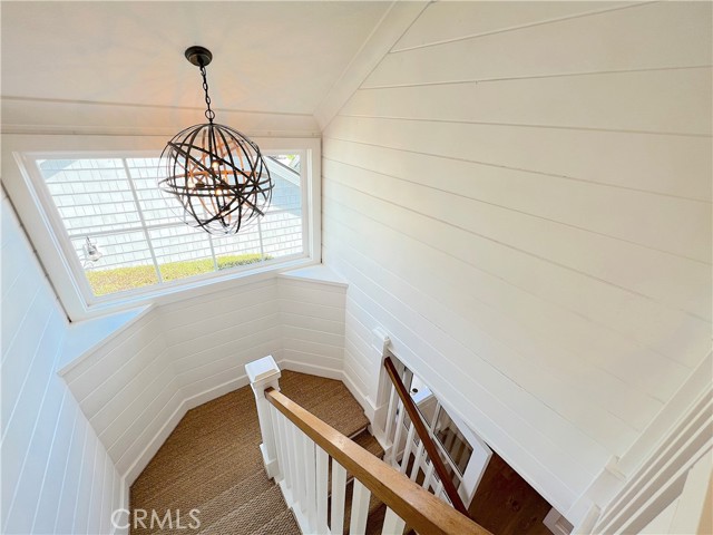 Light filled staircase.