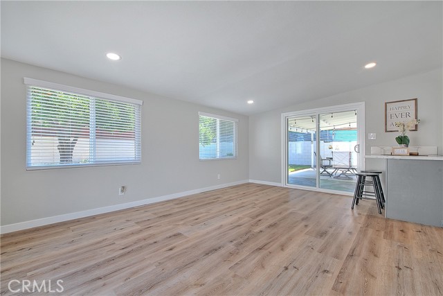 Family Room w/New energy efficient dual pane windows.