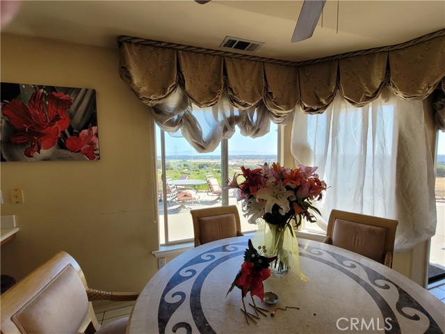 Dining area with Coastline View