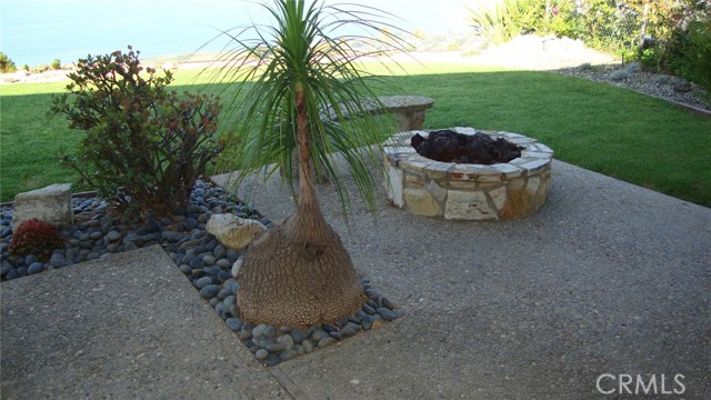 PATIO LOOKING OUT, AND FIREPIT