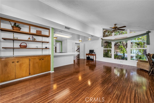 Family room large enough for dancing.