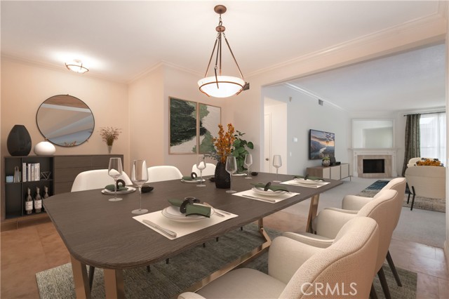 Virtually Staged Dining Room