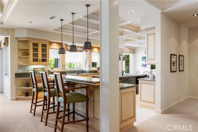 Gourmet Kitchen - Subzero refrigerator, Wolf oven, Miele Steam Oven, La Cornue range