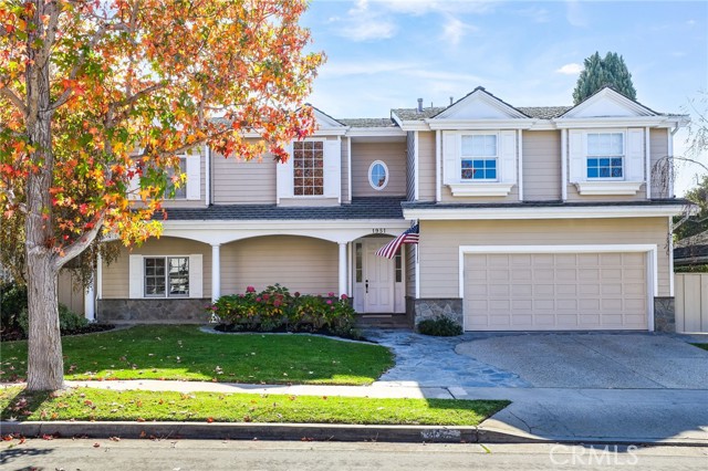 Inviting curb appeal with a front covered patio