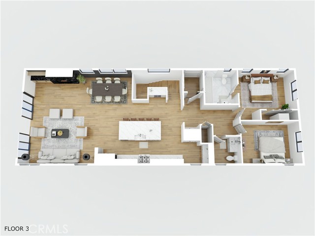 3rd Floor Living Space and 2 Bedrooms, Ocean Views