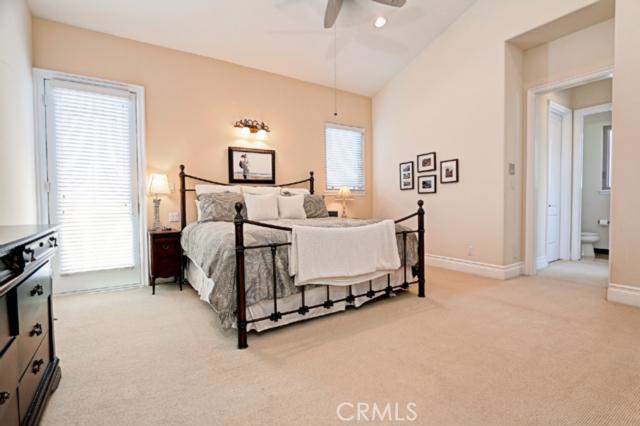 Fabulous master suite - door to the left opens up to private terrace overlooking the front yard. Recessed lighting, soaring ceilings and amazing closets. Fabulous master suite - door to the left opens up to private terrace overlooking the front yard. Recessed lighting, soaring ceilings and amazing closets.