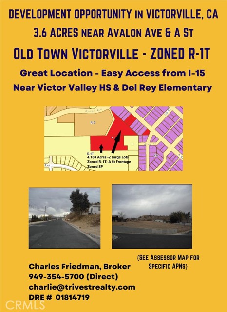 Detail Gallery Image 1 of 4 For 0 Avalon Ave & a St & Allen/3rd/Forrest, Victorville,  CA 92395 - – Beds | – Baths